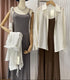 Ladies Sleeveless Long Dresses With Loose BackSlit Tie Shirts